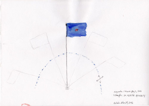 Kinetic Flag Antipodia 51° 10` 25.2``S 171°12`06,1``W
